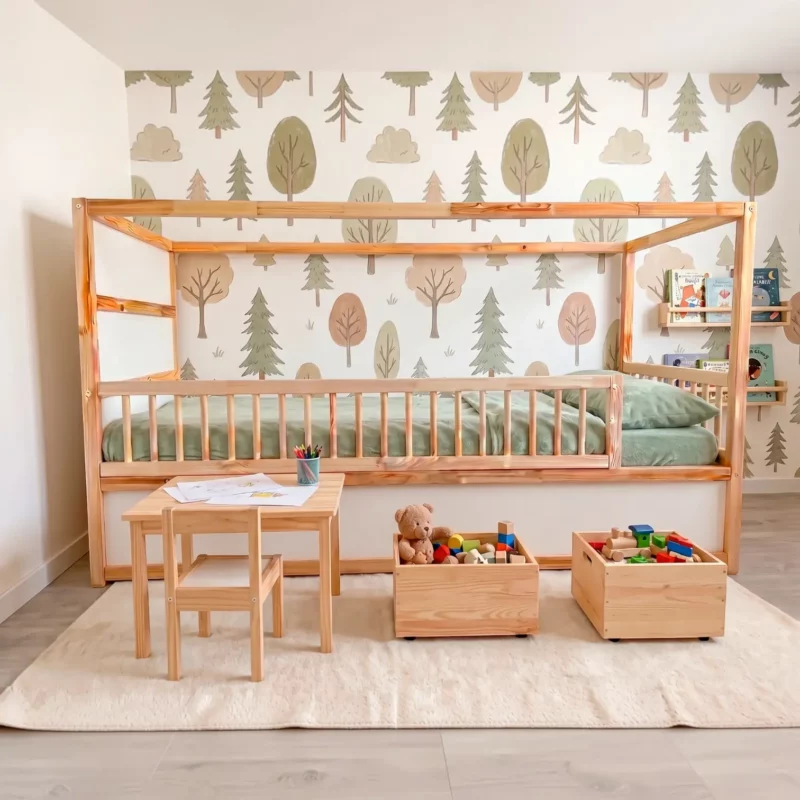 IKEA KURA Bed Safety Rails with Round Spindles ROLO DUO 165×90