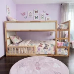 Barrières de sécurité ROLO DUO 90×90 pour lit IKEA KURA avec barreaux ronds