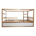 Barrières de sécurité ROLO DUO 90×90 pour lit IKEA KURA avec barreaux ronds