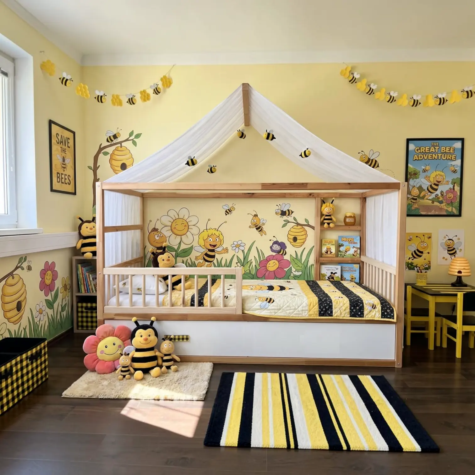 Barrières de sécurité ROLO DUO 90×90 pour lit IKEA KURA avec barreaux ronds Barrières de sécurité ROLO DUO 90×90 pour lit IKEA KURA avec barreaux ronds
