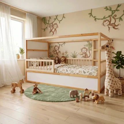 IKEA KURA Bed Safety Rails with Round Spindles ROLO TRE 165×90×90