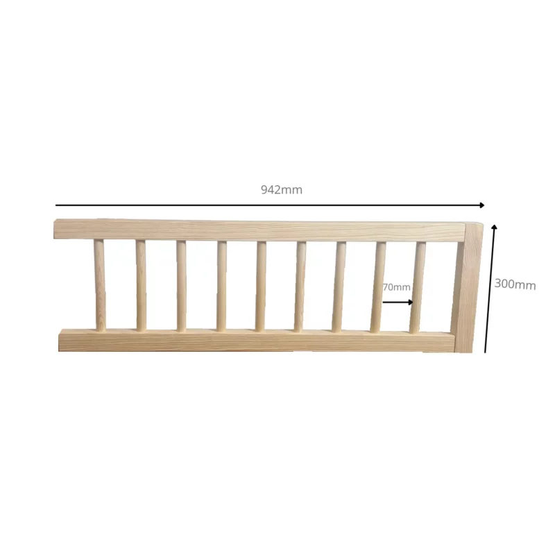 IKEA KURA Bed Safety Rails with Round Spindles ROLO TRE 165×90×90 - scheme
