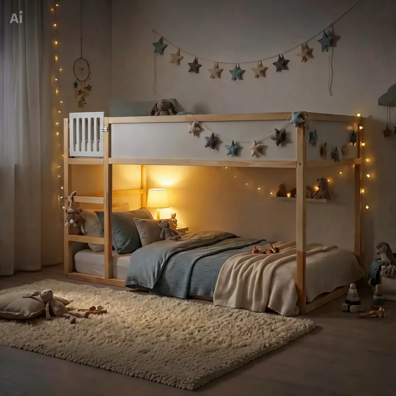 Porte de sécurité LULU MINI pour lit IKEA KURA – après