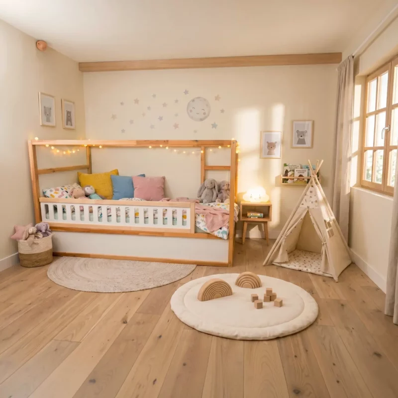 IKEA KURA Bed Lower Fall Protection VELO 165 in Wood and MDF
