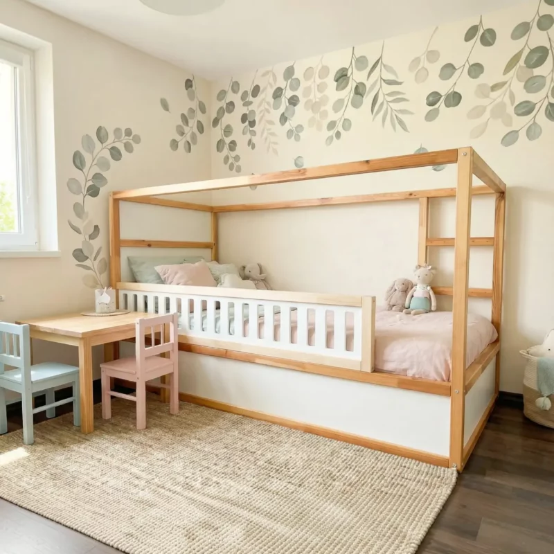 IKEA KURA Bed Lower Fall Protection VELO 165 in Wood and MDF