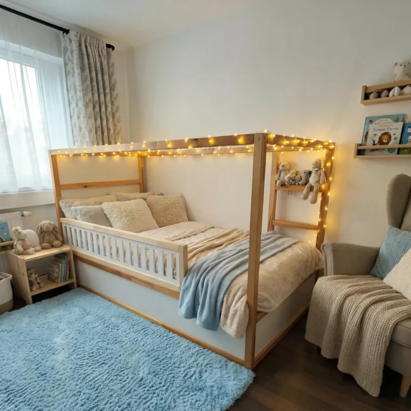 IKEA KURA Bed Lower Fall Protection VELO 165 in Wood and MDF