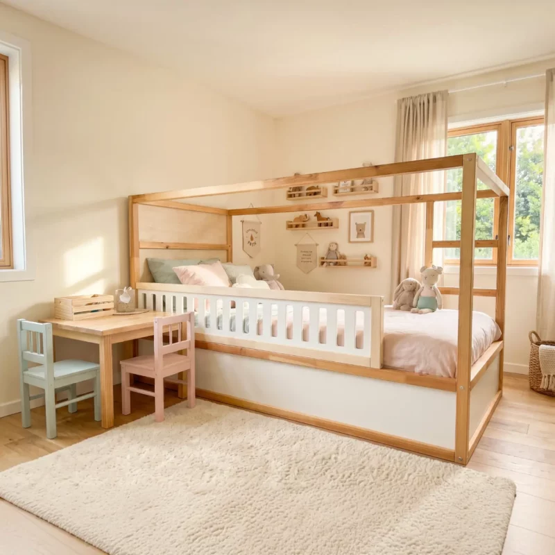 IKEA KURA Bed Lower Fall Protection VELO 165 in Wood and MDF