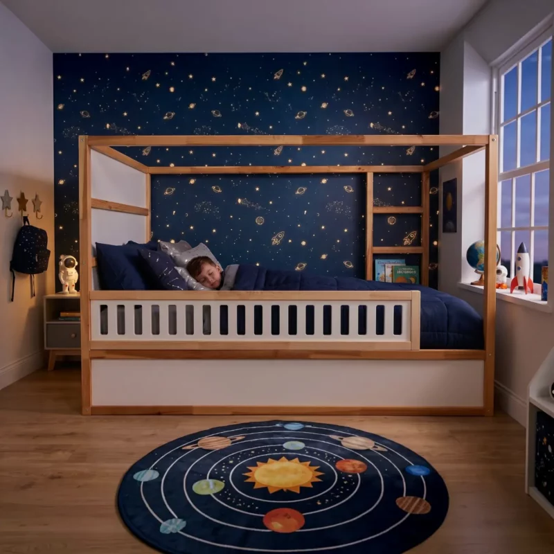 IKEA KURA Bed Lower Fall Protection VELO 165 in Wood and MDF - after