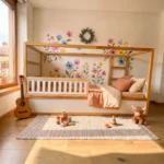 Protection antichute inférieure VELO DUO 90×90 pour lit IKEA KURA en bois et MDF