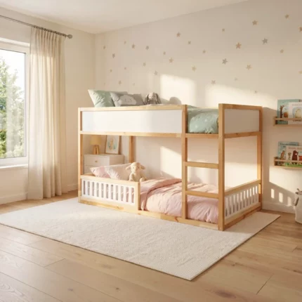 IKEA KURA Bed Lower Fall Protection VELO DUO 90×90 in Wood and MDF