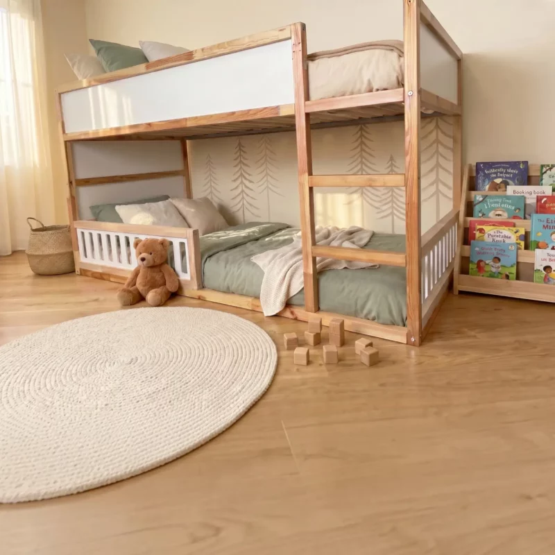 IKEA KURA Bed Lower Fall Protection VELO DUO 90×90 in Wood and MDF