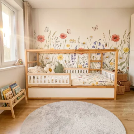 IKEA KURA Bed Lower Fall Protection VELO TRE 165×90×90 in Wood and MDF