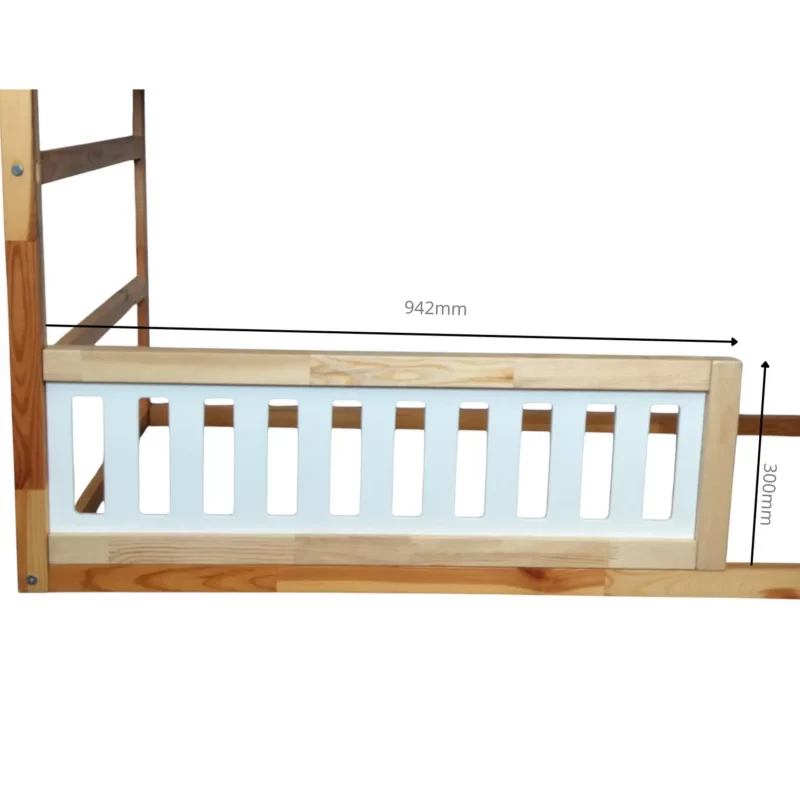 IKEA KURA Bed Lower Fall Protection VELO TRE 165×90×90 in Wood and MDF - scheme