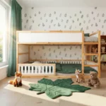 IKEA KURA Bed Lower Fall Protection VELO TRE 200×90×90 in Wood and MDF