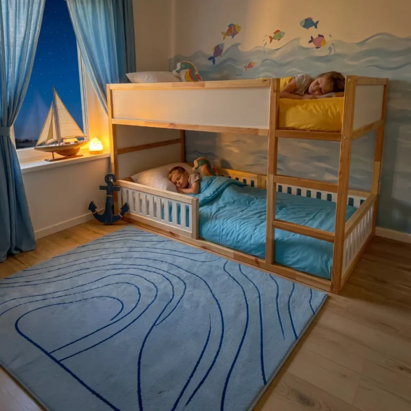 IKEA KURA Bed Lower Fall Protection VELO TRE 200×90×90 in Wood and MDF - after