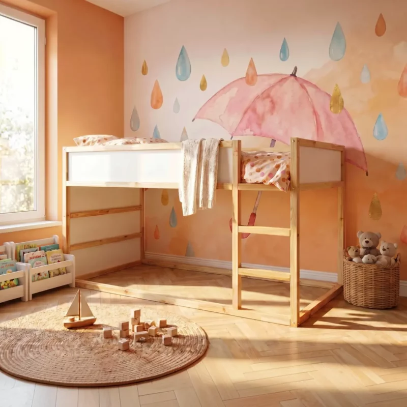 Zone de couchage inférieure NestUp Base pour lit IKEA KURA – avant