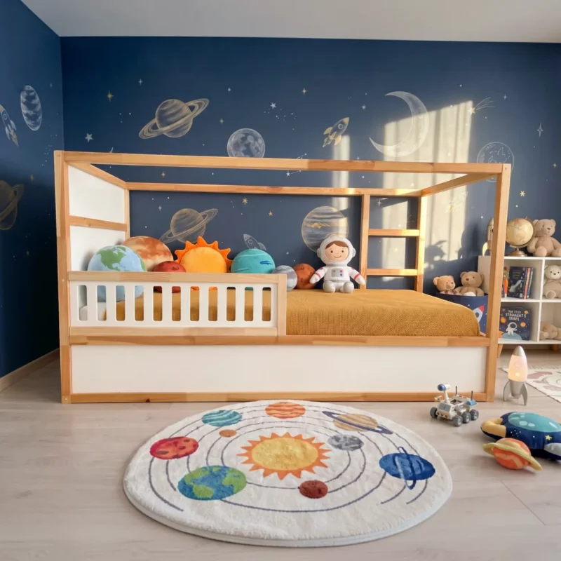 IKEA KURA Bed Lower Safety Rail VELO 90 in Wood and MDF