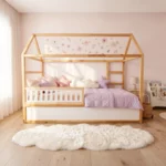 IKEA KURA Bed Lower Safety Rail VELO 90 in Wood and MDF