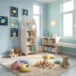 IKEA KURA Bed Montessori Shelving Unit RAKIETA MIDI White