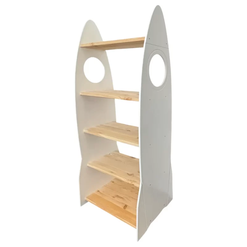 IKEA KURA Bed Montessori Shelving Unit RAKIETA MIDI White - white