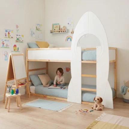 IKEA KURA Bed Rocket RAKETE Decorative Side Panel White