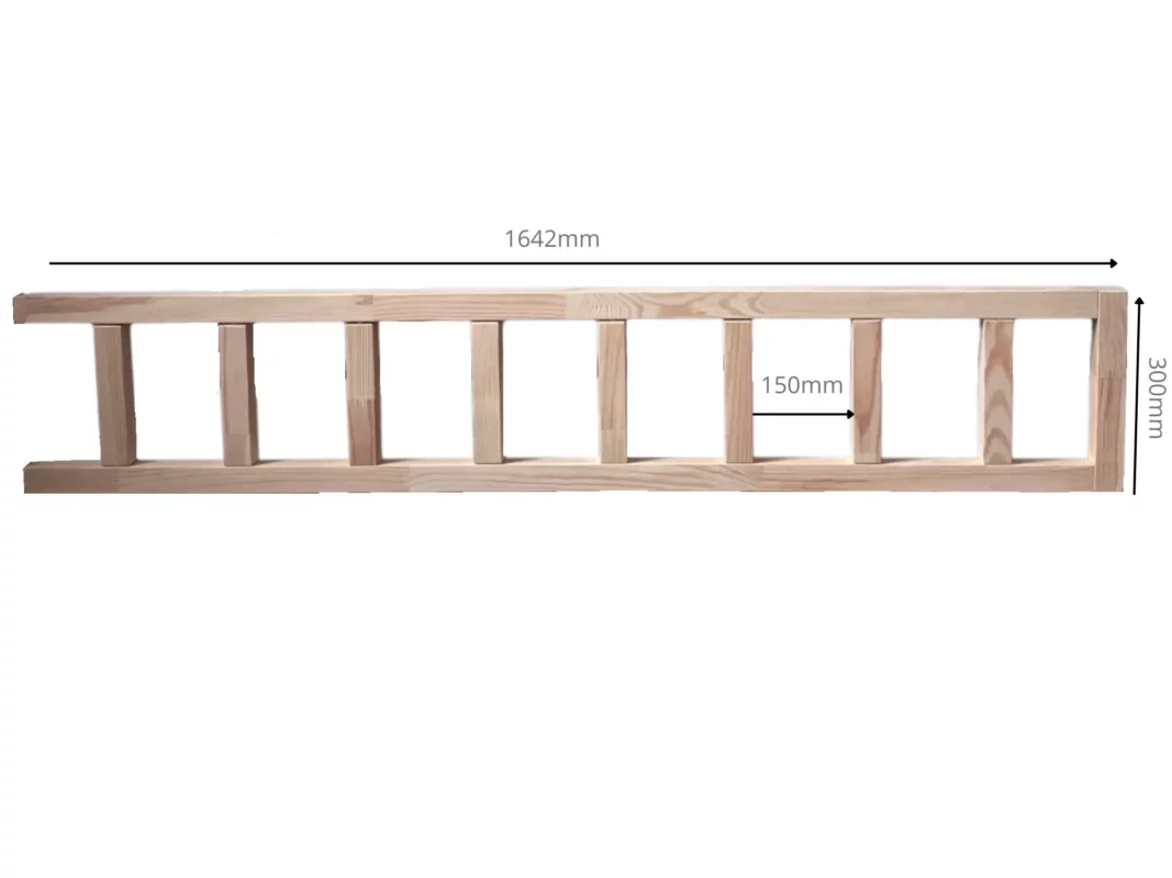 IKEA KURA Bed Upper Safety Barriers LINO DUO 165+90 - scheme
