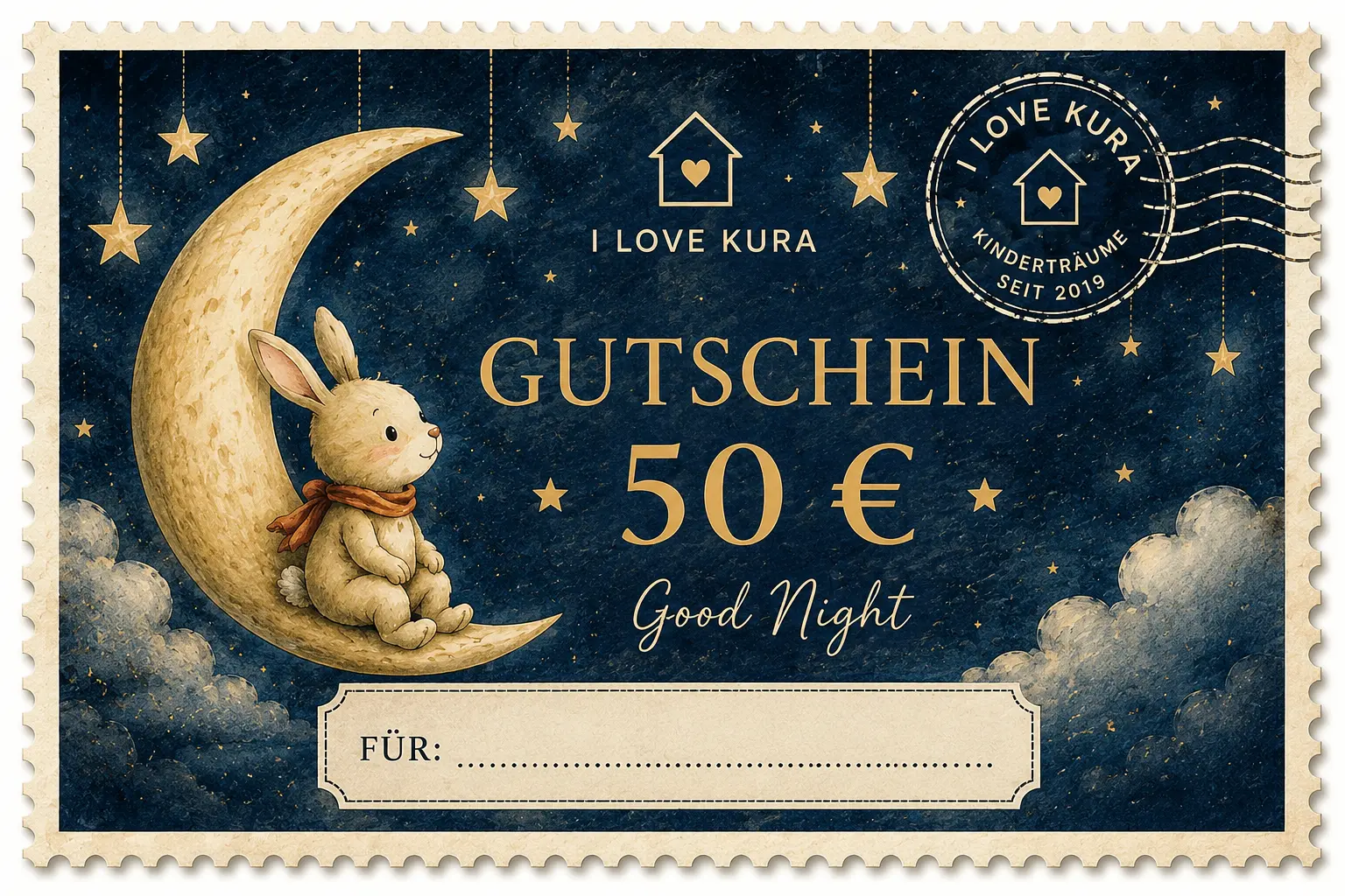 I LOVE KURA Gift Voucher €50 – Good Night