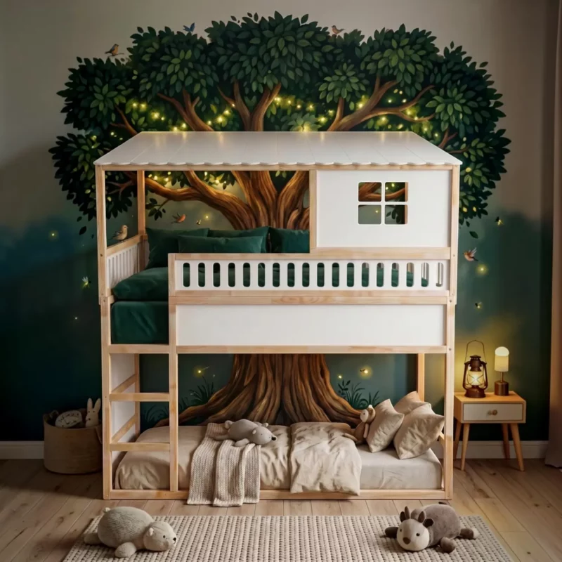 IKEA KURA House Bed with One Window Little Mountain Plus - after