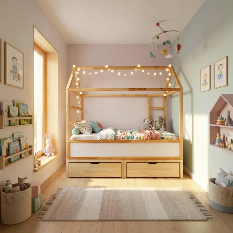 IKEA KURA Bed House Roof Children’s Bed Meadow Standard