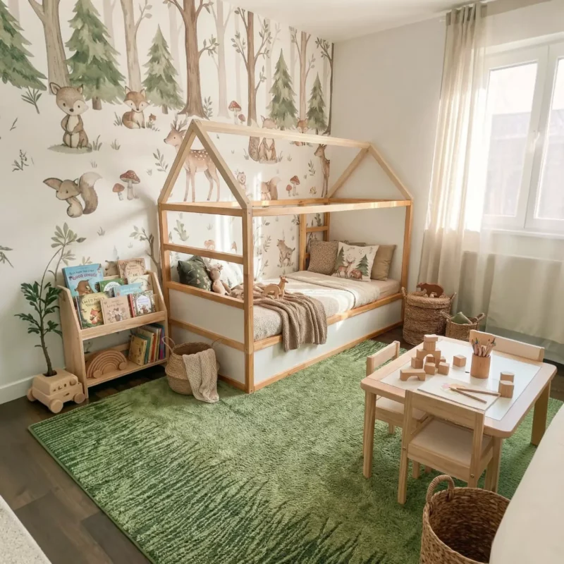 IKEA KURA Bed House Roof Children’s Bed Meadow Standard