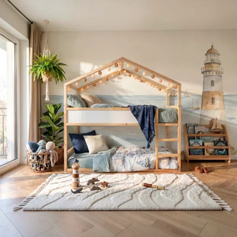IKEA KURA Bed House Roof Scandinavian Cliff Plus