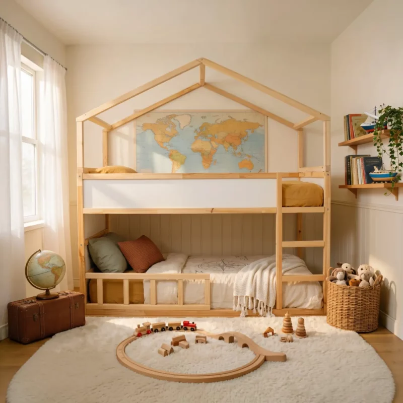 IKEA KURA Bed House Roof Scandinavian Cliff Plus