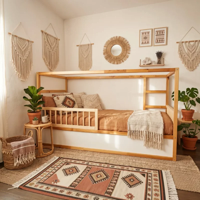 IKEA KURA Bed Safety Rails with Round Spindles ROLO DUO 90×90