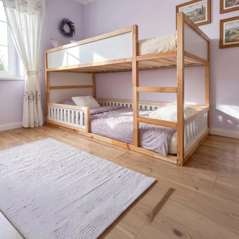 IKEA KURA Bed Lower Fall Protection VELO TRE 200×90×90 in Wood and MDF