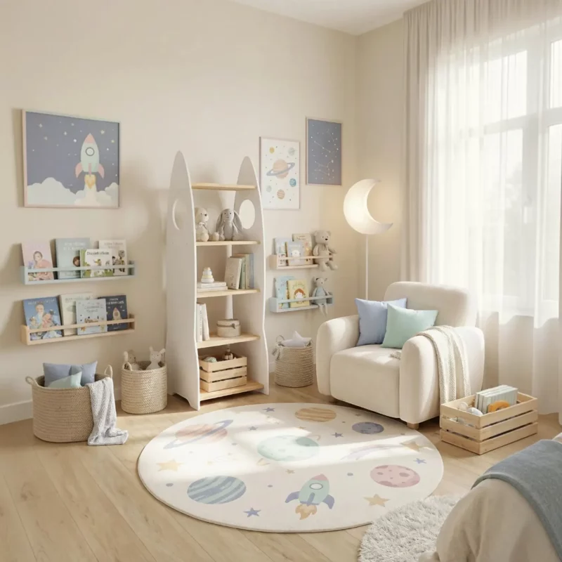 IKEA KURA Bed Montessori Shelving Unit RAKIETA MIDI White