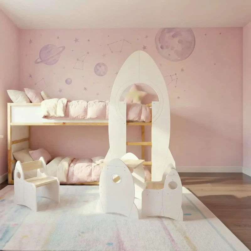 IKEA KURA Bed Rocket RAKETE Decorative Side Panel White
