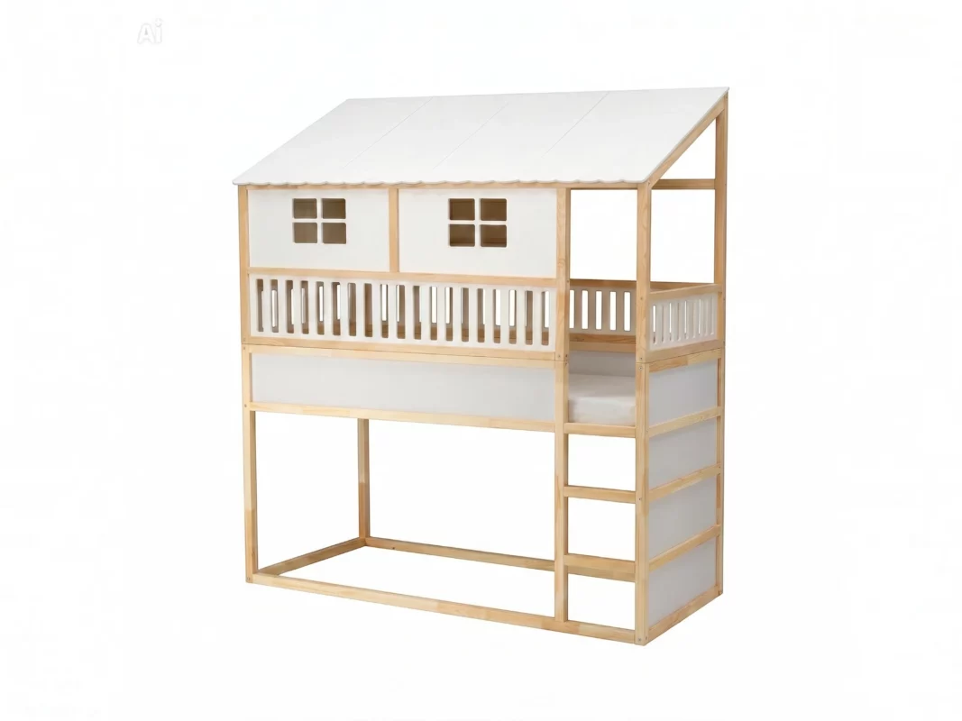 A treehouse in the children’s room: One house, two possibilities