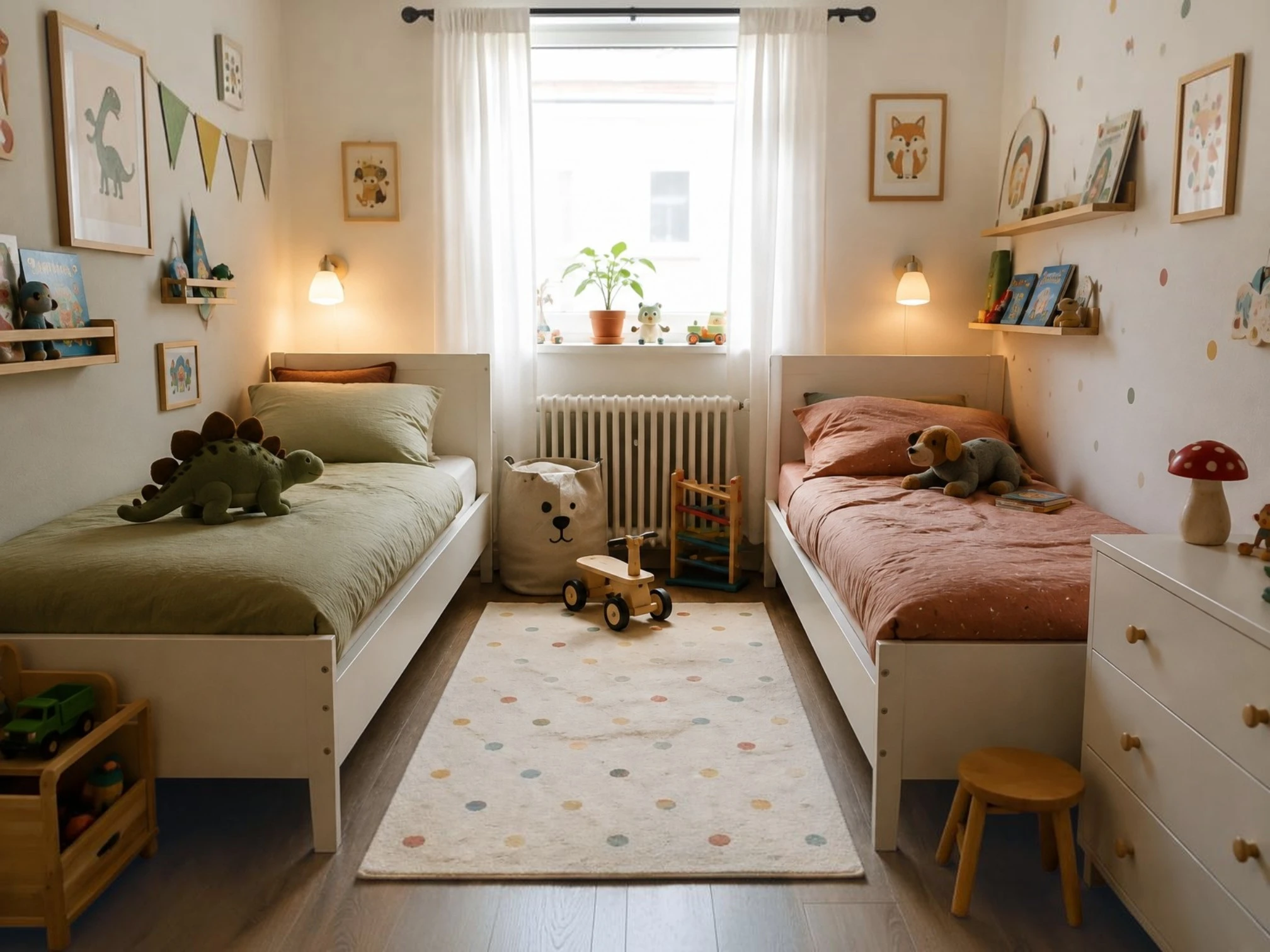 Aménager une chambre partagée entre frères et sœurs : deux enfants, une seule pièce – et toujours assez d’espace