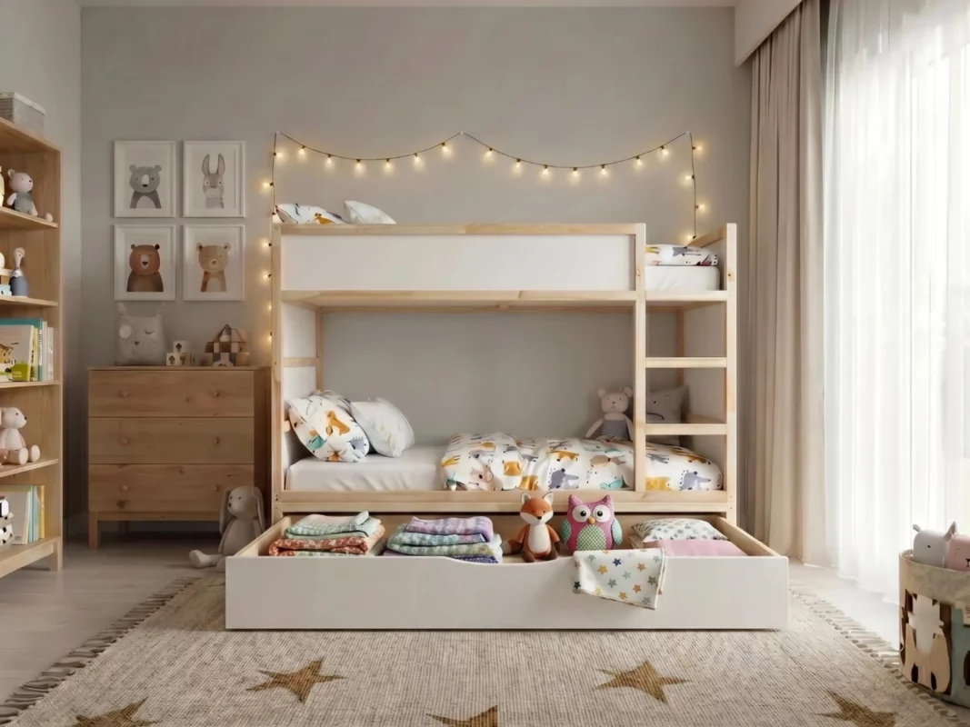 Stauraum im Kinderzimmer Ideen, die wirklich funktionieren