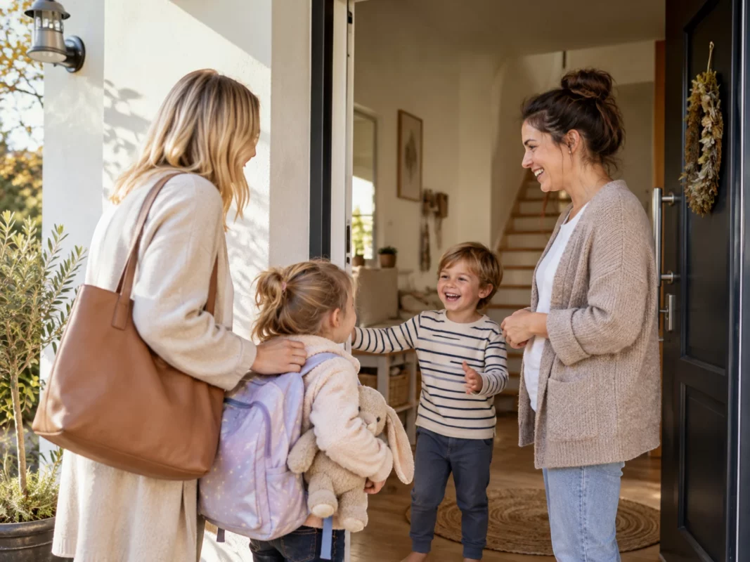 Discuss the sleepover with the parents first